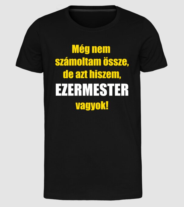  minta fekete pólón