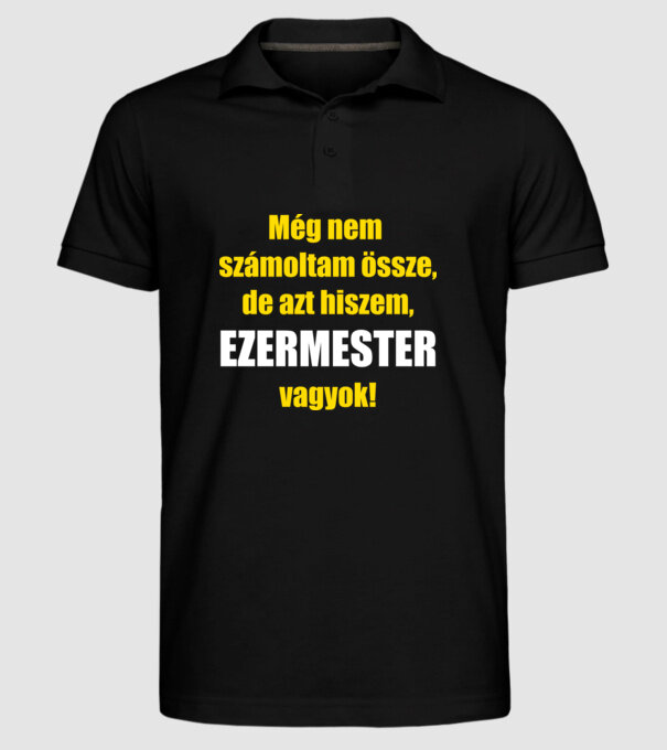  minta fekete pólón