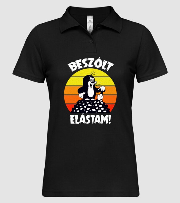  minta fekete pólón