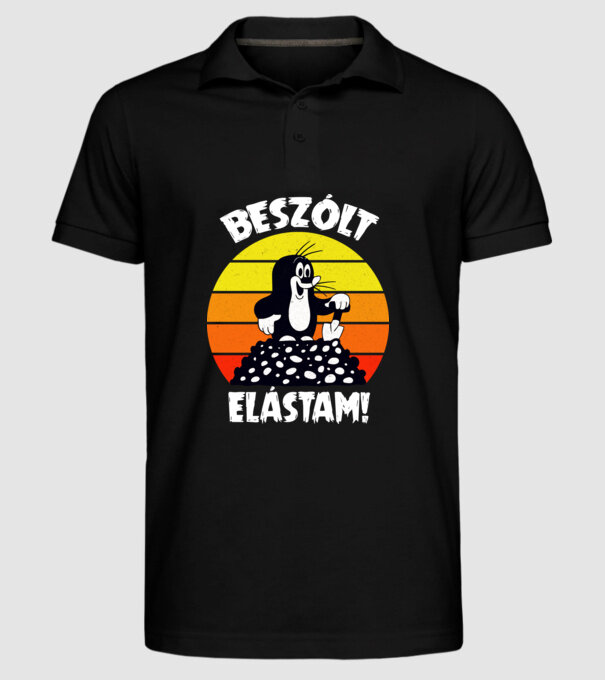  minta fekete pólón