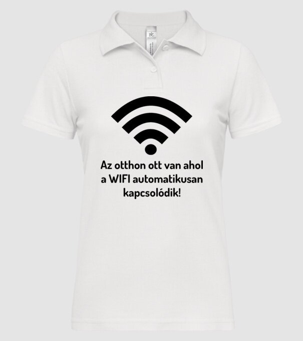  minta fehér pólón